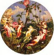 Naish, John George Titania oil painting